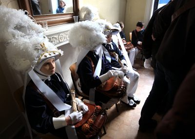 Paysans au carnaval de Binche